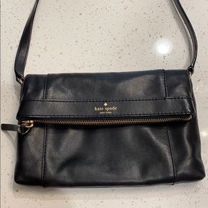 Kate Spade Black Leather Crossbody Bag